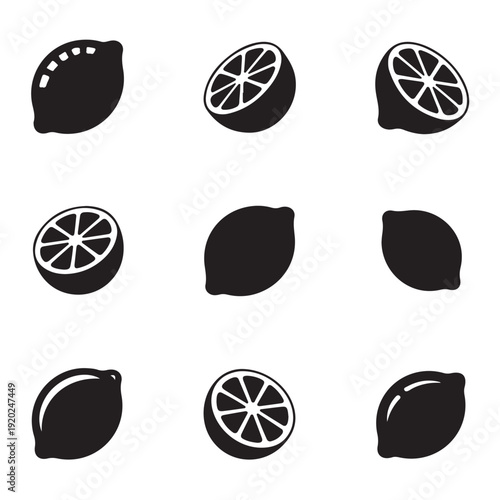 Lemon Fruit Icons Pack