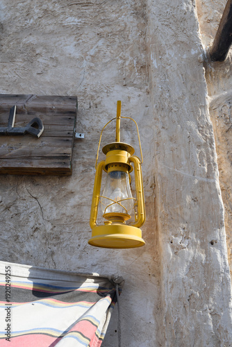 Colourful lantern in the old town of Doha, Qatar