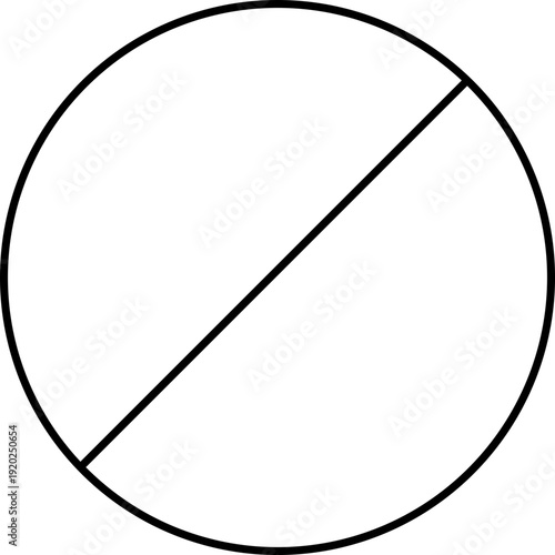 restrict icon. Outline and filled restrict icon from startup and strategy collection. Line and glyph vector isolated on white background. Editable restrict symbol.