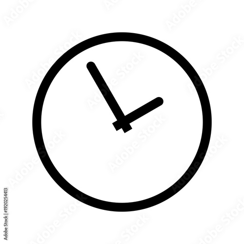 Clock vector icon. Time illustration sign. alarm symbol. date logo.