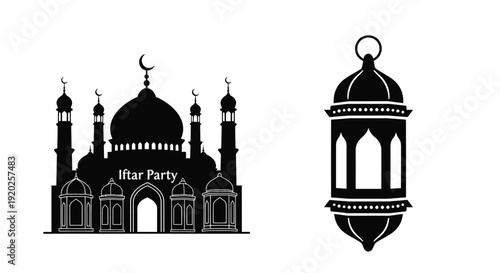 Two sports balls a soccer ball and a football in silhouette