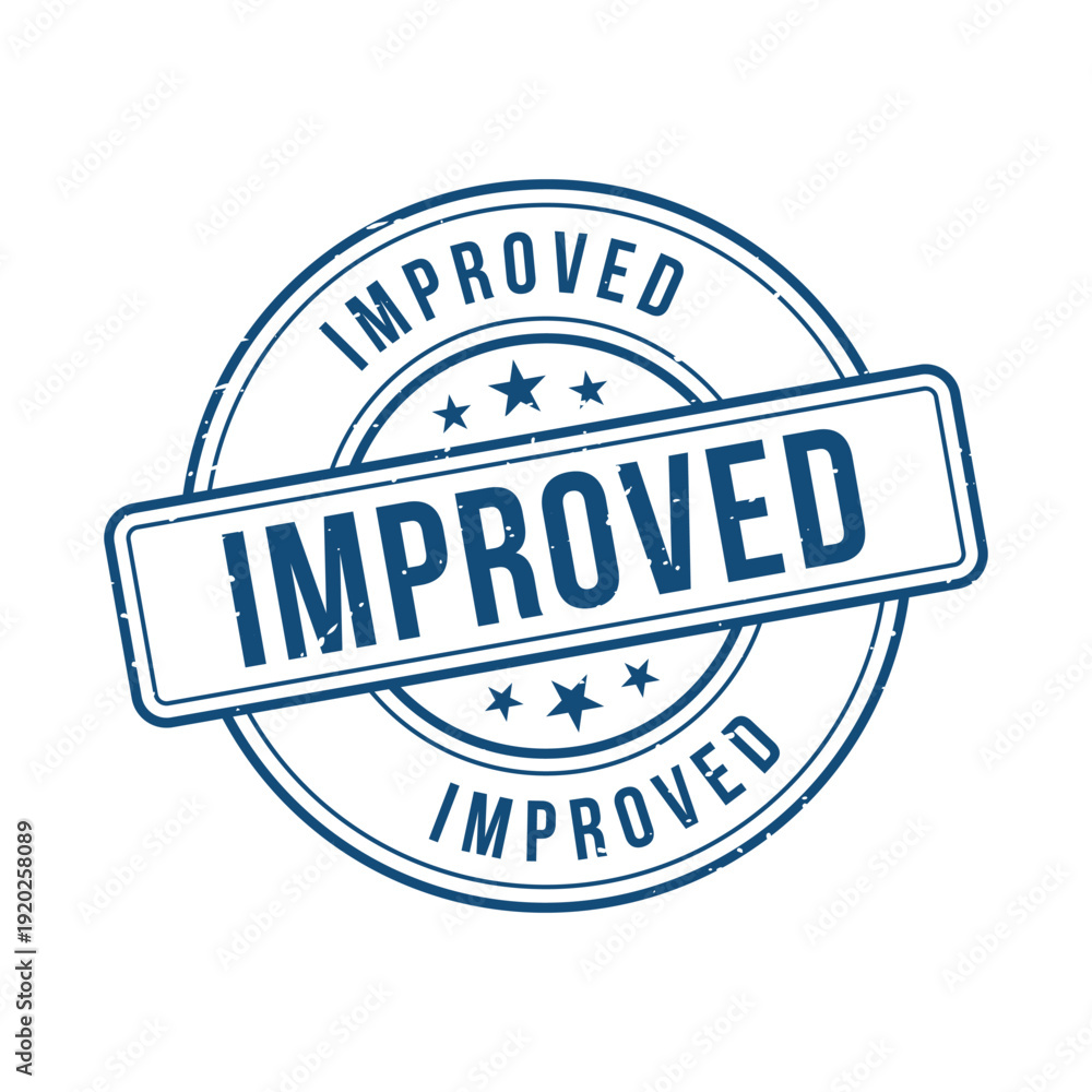 Obraz premium Improved Stamp, Improved Grunge Round Sign