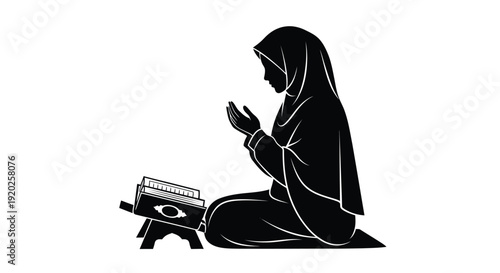 Speak up message with a black megaphone graphic bold silhouette