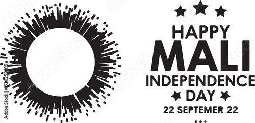 Celebrating mali's independence day with a festive graphic design