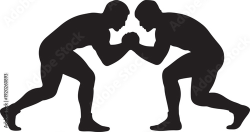 Wrestler fighting