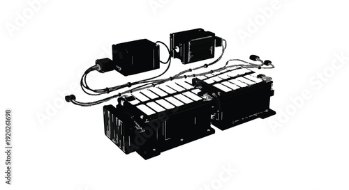 Battery pack and charger for electric vehicle or industrial equipment, modern power storage technology