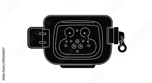 Modern fitness tracker smartwatch with touchscreen display and wristband wearable technology device for health and sports