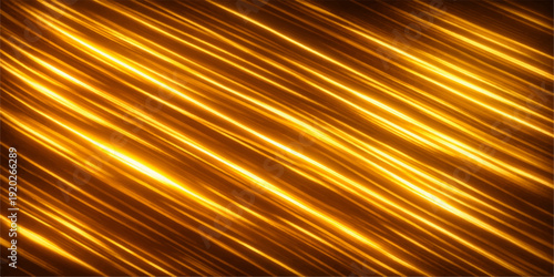 An abstract golden background featuring a pattern of dry yellow spaghetti noodles creates a textured design of uncooked Italian pasta lines in a closeup of raw cooking ingredients