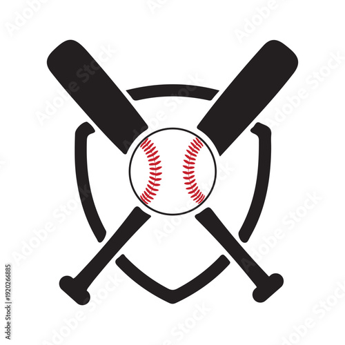 Baseball logo vector illustrations isolated on white background.
