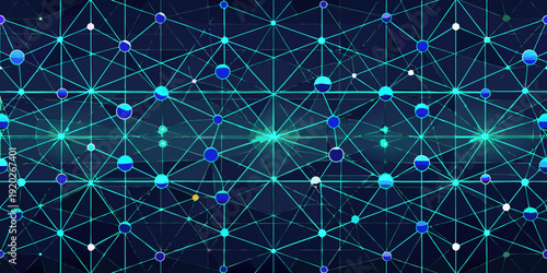 Vibrant network connections in a futuristic digital background for backdrop design needs