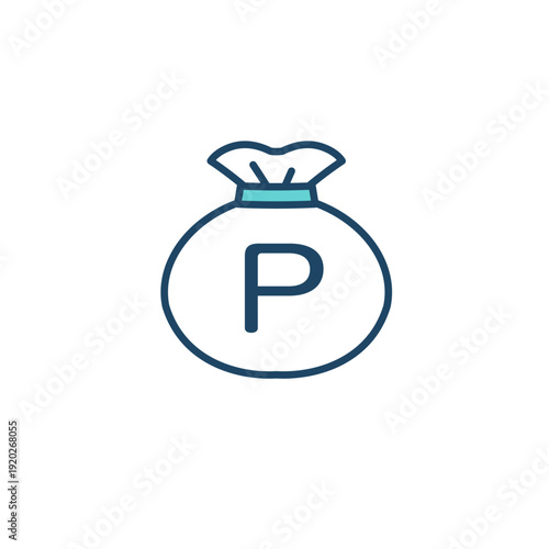 シンプルで可愛いお金投資のカラー素材