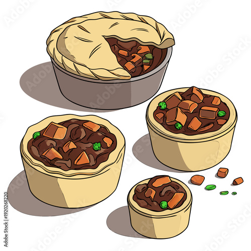 Delicious Meat Pies with Flaky Crusts and Savory Fillings.