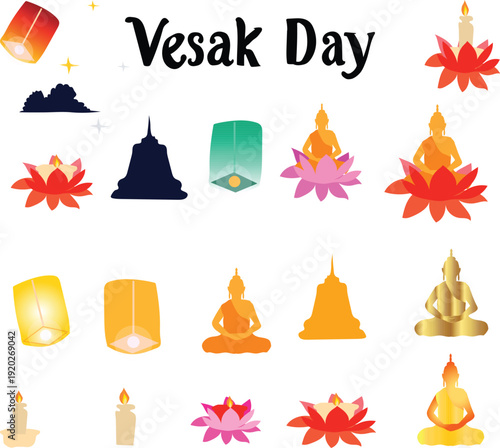 happy vesak day happy vesak greeting card design