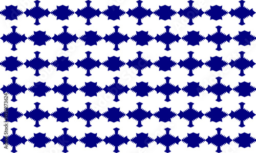 geometric spiky diamond pattern, blue diamond checkerboard, chessboard  Repeat seamless pattern design for fabric printing