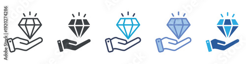 Value icon set multiple style collection