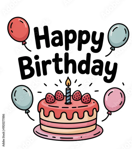 birthday cake with candles