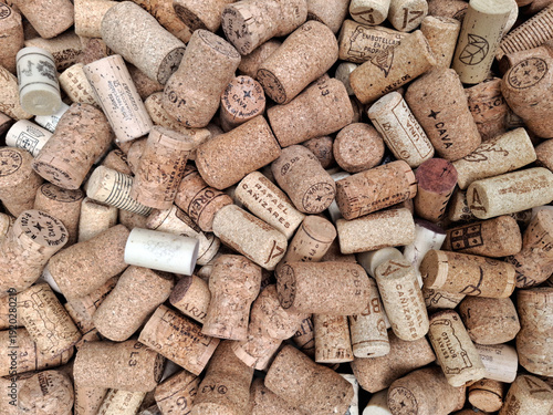 Collection of wine bottle corks