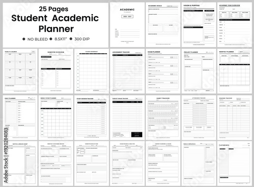 Budget Finance Money Planner Interior 25 Pages Bundle. Income Expense Savings Debt Tracker. Personal Finance Management Logbook Template.