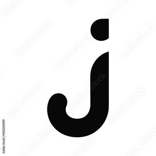 Black letter J alphabet