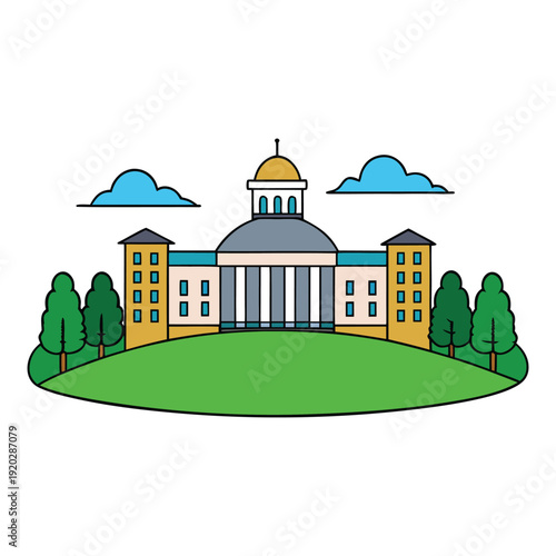 A futuristic Mara Aibo city skyline glows at dusk, with sleek towers, neon lights, and flying vehicles weaving through a vibrant, high-tech urban horizon.
