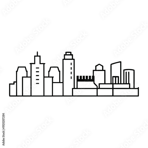 A futuristic Mara Aibo city skyline glows at dusk, with sleek towers, neon lights, and flying vehicles weaving through a vibrant, high-tech urban horizon.
