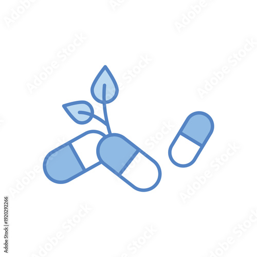 Herbal Supplements vector icon