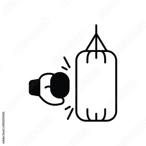 Heavy Bag vector icon