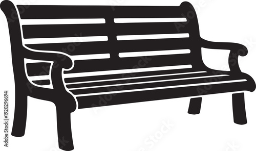  WoodenBench icon on white background.