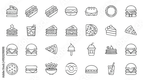 Minimalist Continuous Line City Skyline Vector Art