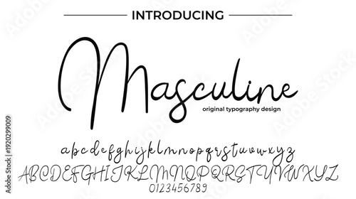 Masculine - Elegant Script Font for Smooth Handwritten Design and Creative Typography