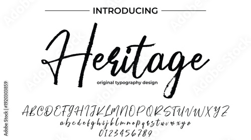 Heritage - Elegant Script Font for Smooth Handwritten Design and Creative Typography