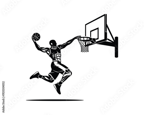 Body twisted Basketball dunk vector silhouette illustration design, body twisted dunk vector, twisted body basketball dunk silhouette, spinning dunk vector, rotational slam dunk silhouette, 