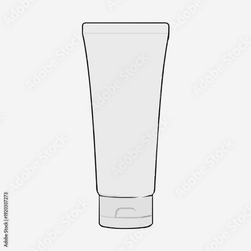 Blank cosmetic tube