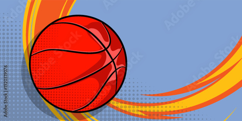 Basketball Man Slam Dunk Pose with Urban Style and Glitch Style in Bold Colorful Colors