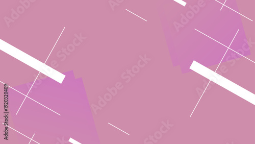 ピンクカラーのミニマル幾何学ベクター背景
