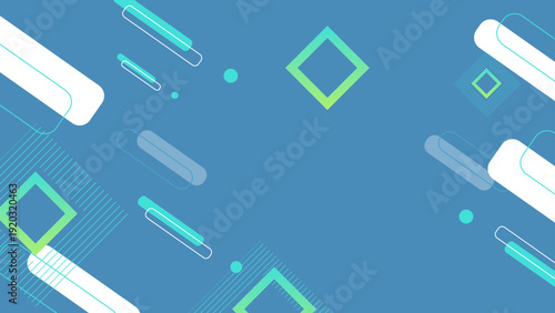 青系のモダン抽象ストライプ背景
