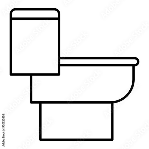 restroom line icon with editable stroke