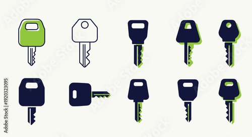 Collection of Various Keys and Locks.