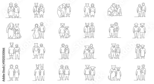 Diverse group of people standing together.