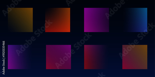 Gradient neon squares create colorful abstract blocks. Dynamic glow and soft transitions convey futuristic digital motion. Perfect transparent PNG for UI kits and sci-fi visuals.