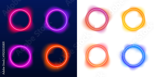 Luminous portal circle pulses with fluid neon highlights. Smooth gradients ripple softly across the rounded surface. The artwork conveys motion, depth, and futuristic energy.