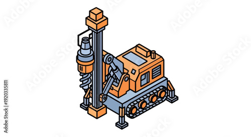 Drilling Rig Machine Heavy Industry Equipment.