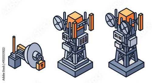 Telecommunication Tower Equipment and Antenna Systems.