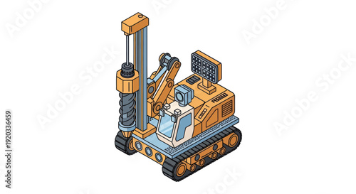 Heavy Machinery Excavator Construction Equipment.
