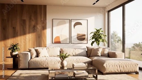 Modern living room interior.