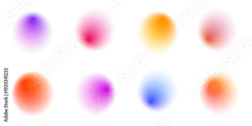 Smooth iridescent spheres glow with layered gradient colors. Motion blur and soft neon highlights add dynamic depth. Ideal for futuristic digital or sci-fi design projects.