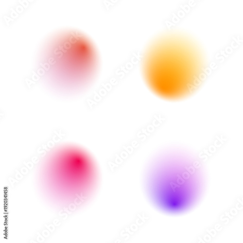 Translucent gradient spheres float in neon light with glowing highlights. Soft motion blur enhances depth and dynamic flow. Ideal for sci-fi, digital, or creative projects.