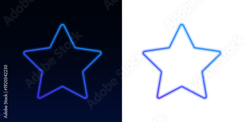Multicolor neon stars glow with soft luminous gradients. Smooth edges and vibrant colors create futuristic abstract design. Ideal transparent PNG for banners, posters, and UI kits. PNG