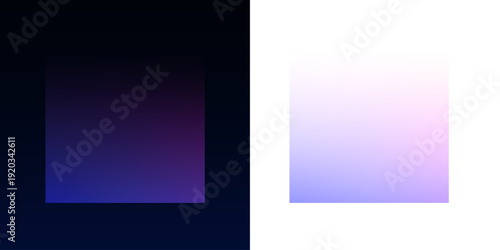 A single neon square radiates vibrant iridescent colors. Smooth gradient edges create a futuristic abstract feel. Perfect transparent PNG for digital banners and UI.