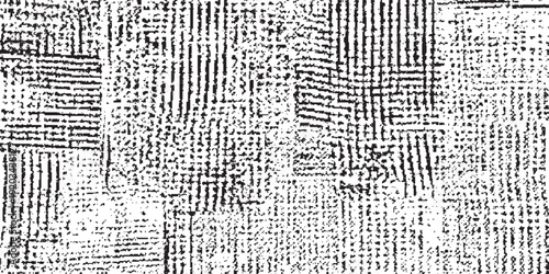 Abstract Black and White Textured Pattern with Intersecting Lines.